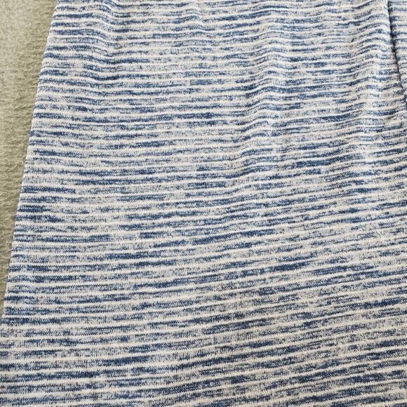 Gap Dress Womens Medium Blue Striped Tank Double Straps V Neck Back Drawstring - Picture 8 of 11